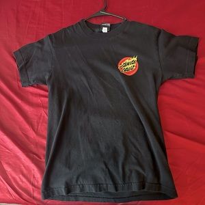 Small Size Santa Cruz flame logo shirt